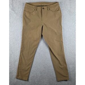 Lululemon ABC Pants Mens 32 (32x30) Brown Classic Stretch Warpstreme LM5AQ6S